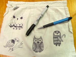 Draw on fabric with your Sharpie