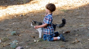 Eli and the cat