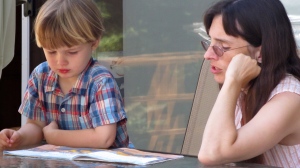 Eli and Mama reading
