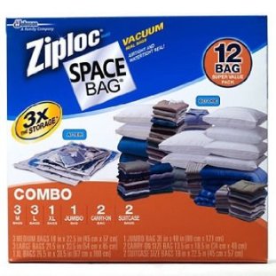 Vacuum Storage Bag Combo - Pack of 2 (1 Large, 1 Extra Large